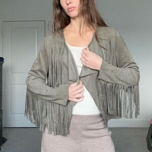 Kith Olive Fringe Jacket
